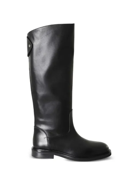 POEVE touch-strap knee-high boots Black EV05NERO