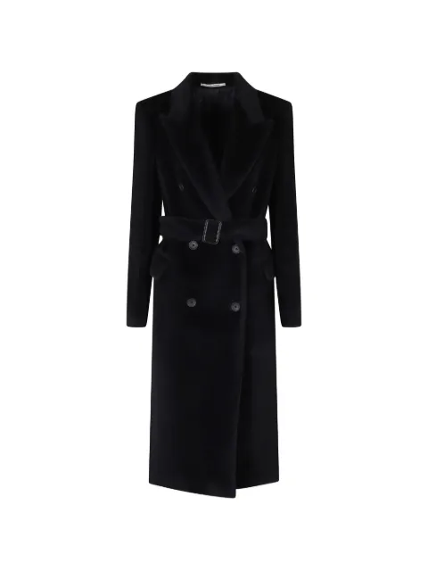 Tagliatore double-breasted belted coat Blue JOLECCE30004U26I335