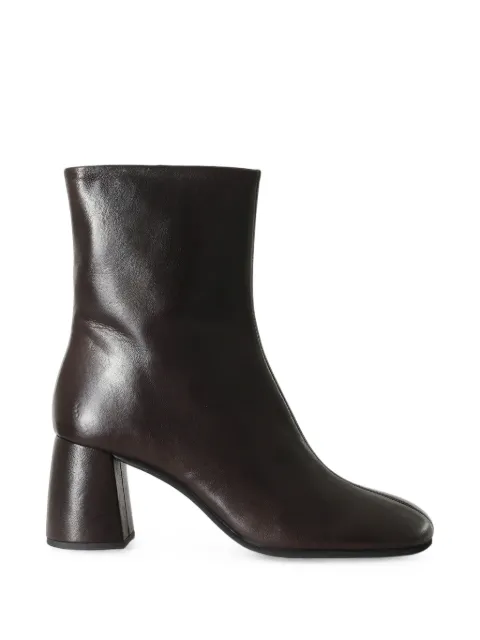 POEVE block-heel ankle boots Brown MBC1099