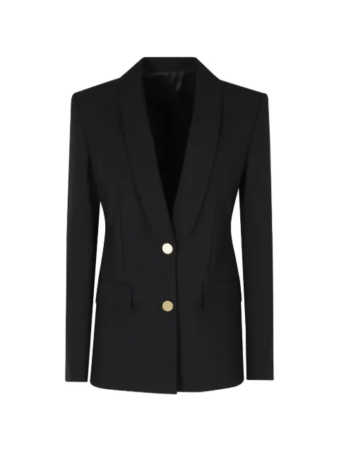 Alberta Ferretti gold-tone buttoned blazer Black A05076635