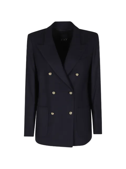 Fay double-breasted blazer Blue NGW71534570XMM
