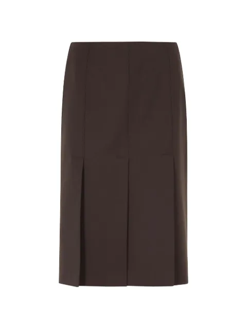 Seventy midi pleated pencil skirt Brown GO0815180003099