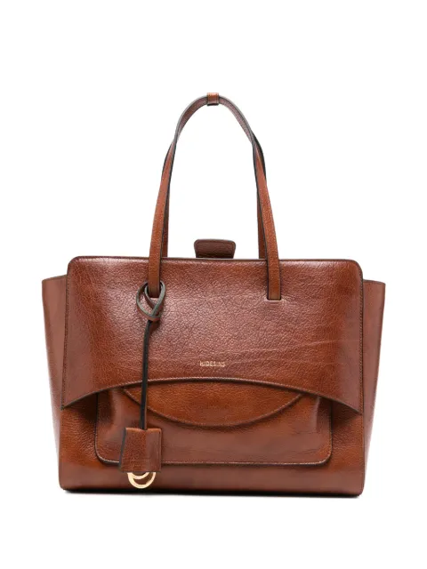 HIDESINS grained leather tote bag Brown FL11LAGOON