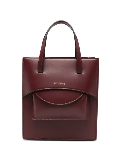 HIDESINS Pocket M logo-print front-flap tote bag Red FL16