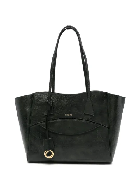 HIDESINS Shopper M grainy-leather tote bag Green SH12LAGOON
