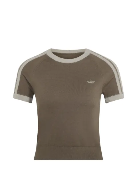 adidas knitted tee Brown KS7374