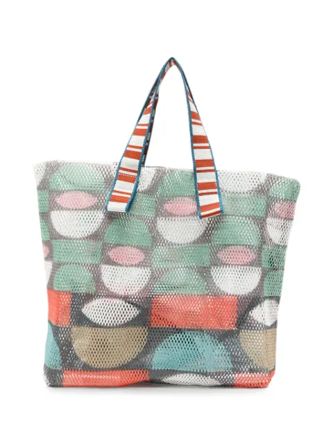 Épice geometric-print tote bag Green KANPURS2561