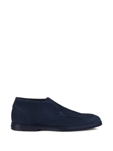 Doucal's suede slip-on ankle boots Blue DU3473NWMAUF288BB38