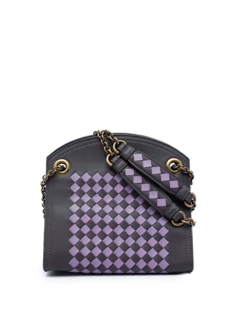 Bottega Veneta Pre-Owned 2012-2026 Nappa Intrecciato Chain Wallet shoulder bag Grey YZR4Z798AIEV90N1