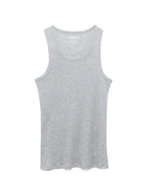 SIMKHAI ribbed-knit scoop-neck tank top Grey S348FDE129