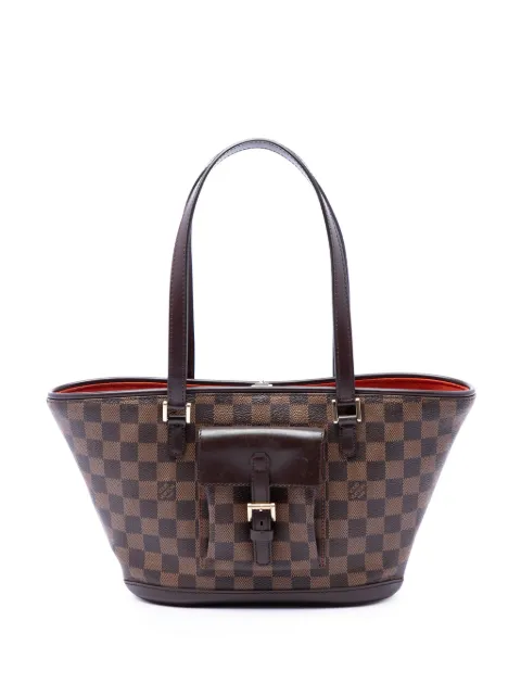 Louis Vuitton Pre-Owned 2004 Damier Ebene Manosque PM shoulder bag Brown DJZV7PDS50QONBDA