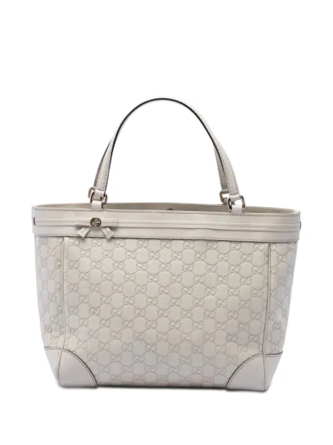 Gucci Pre-Owned 2016-2026 Guccissima Mayfair tote bag Neutrals 3TT9U6G92EIZ68T3