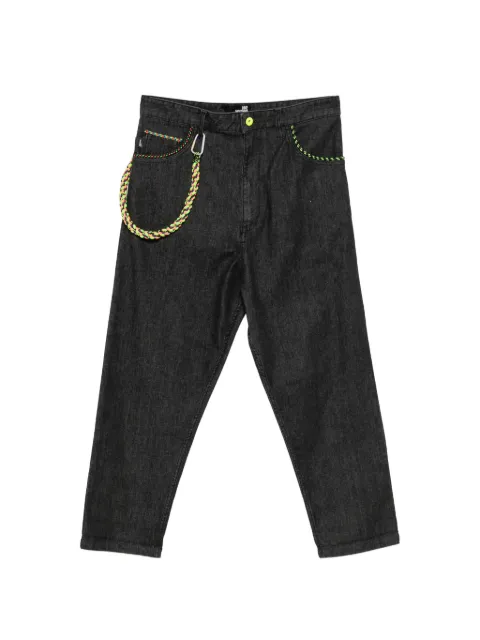 Moschino Pre-Owned 2000s braided-chain jeans Black LM250TDA