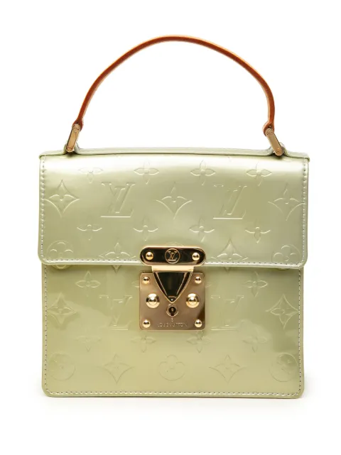 Louis Vuitton Pre-Owned 2001 Monogram Vernis Spring Street satchel Yellow WADT75JWPEFCO9ZI
