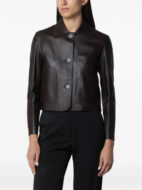 Arma Emy leather jacket Brown 003L266006