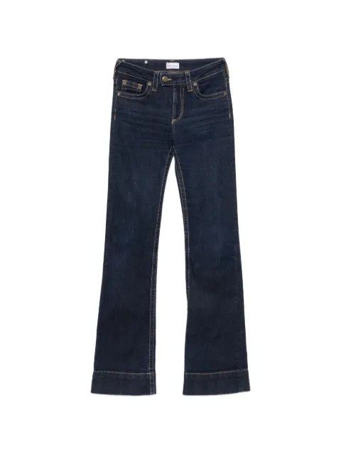 Valentino Garavani Pre-Owned 2000s logo-pattern jeans Blue VA250RTA