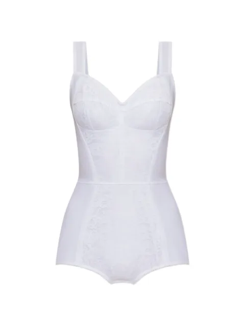 Dolce & Gabbana lace-insert bodysuit White F7X07TGDCLQ