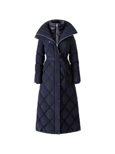 Mackage Laurella diamond-quilted belted coat Black P003489LAURELLA