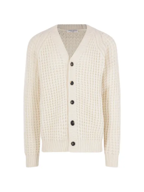 Roberto Collina waffle-knit V-neck cardigan White 263MYB4701002