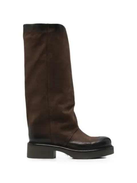 Metisse leather pull-on boots Brown NU946