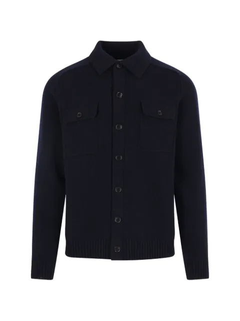 Roberto Collina button-up flap-pocket cardigan Blue 263MYB1900510
