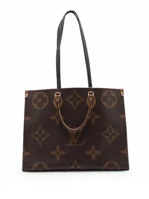 Louis Vuitton Pre-Owned 2021-2026 Monogram Reverse Giant OnTheGo GM satchel Brown 6LVTG5JXELZ5CHHY