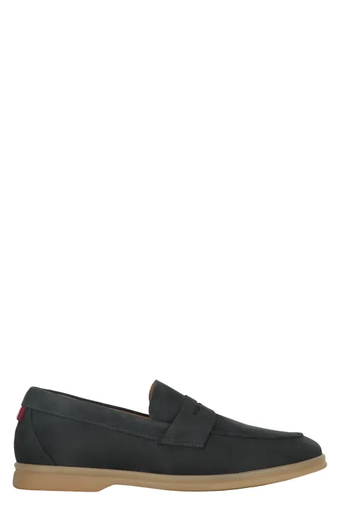 Bally leather loafers Grey WEBBYMO