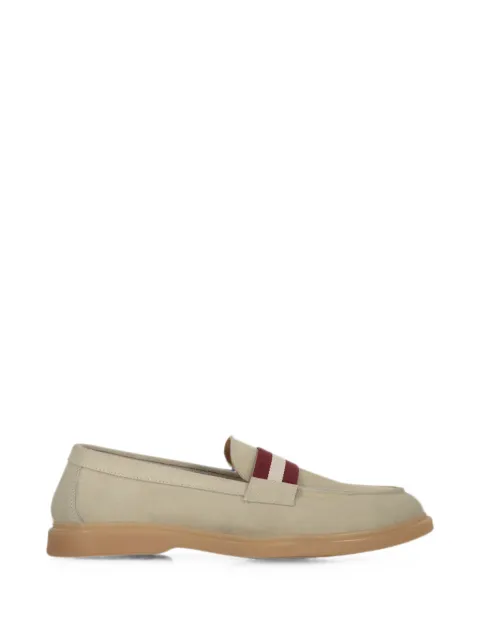 Bally buckle-detail suede loafers Neutrals WEBBYWUOTSP