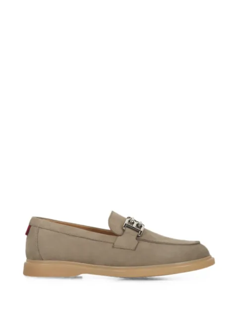 Bally leather loafers Grey WEBBYWOHW