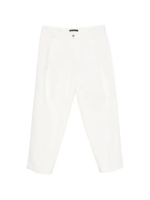 Briglia 1949 pleated straight-leg trousers White MANHATTAND400121