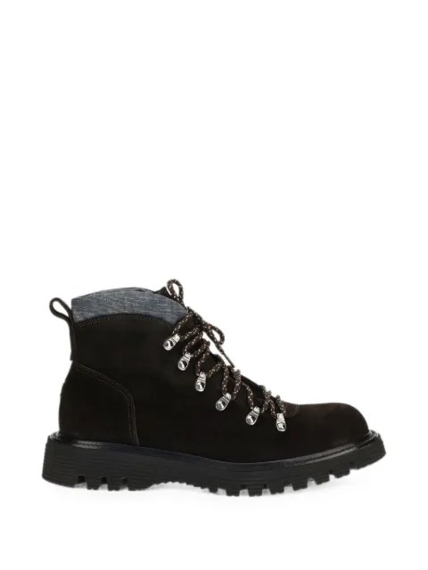 Fratelli Rossetti suede lace-up boots Brown 47521028
