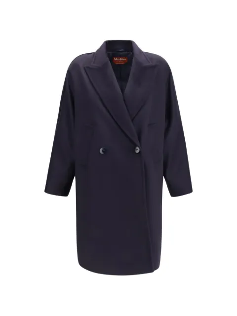 Max Mara double-breasted notched-lapels coat Purple 2626016071600