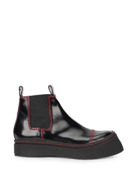 Philosophy Di Lorenzo Serafini contrast-stitch platform ankle boots Black A320957830555