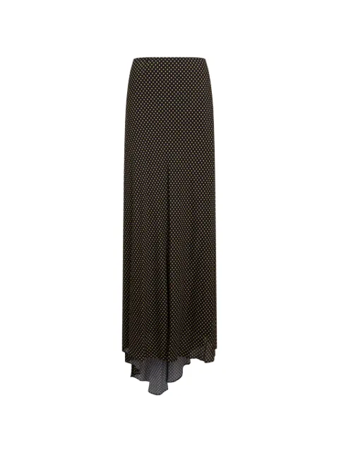 Philosophy Di Lorenzo Serafini polka-dot asymmetric long skirt Black A01147153