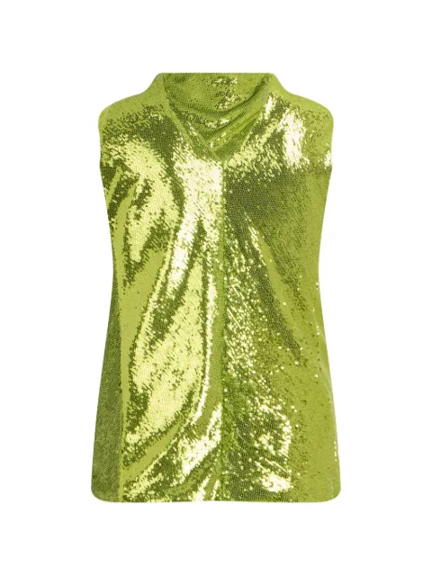 Philosophy Di Lorenzo Serafini sequin-embellished sleeveless top Green A020757250417