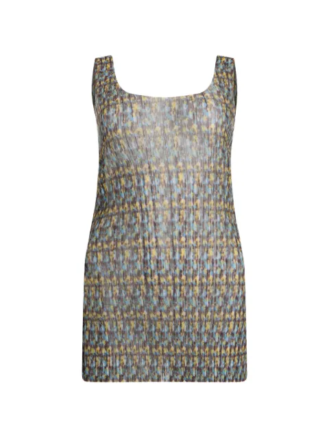 Philosophy Di Lorenzo Serafini pleated abstract-print top Multicolour T08050715