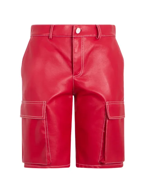 Philosophy Di Lorenzo Serafini contrast-stitch cargo shorts Red A03185740