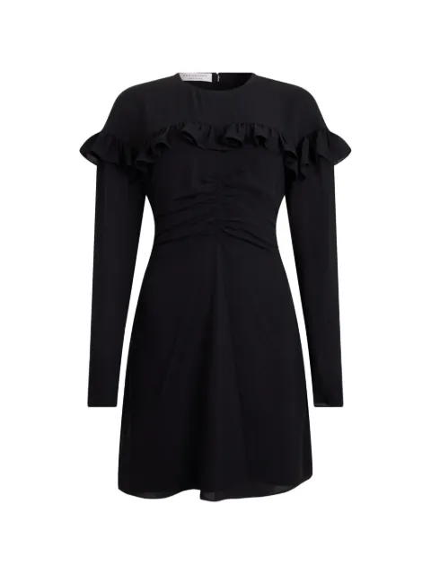Philosophy Di Lorenzo Serafini ruffled-trim ruched dress Black T04010728