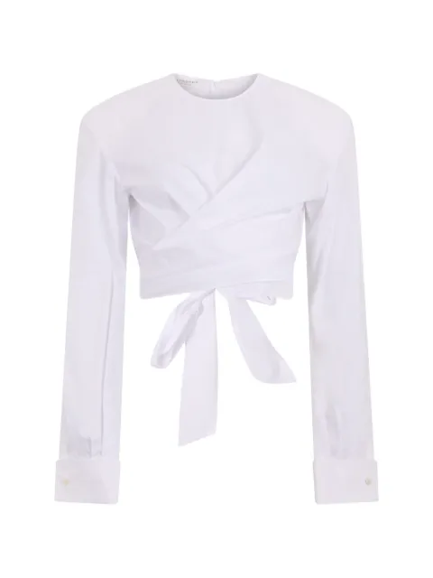 Philosophy Di Lorenzo Serafini cropped wrap-style top White T02170720