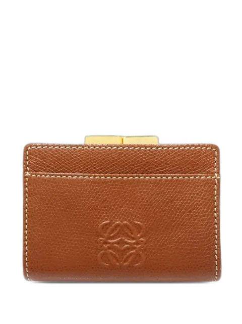 Loewe Pre-Owned 2010-2026 Leather Anagram coin pouch Brown 5EID17QSE7GAKRME