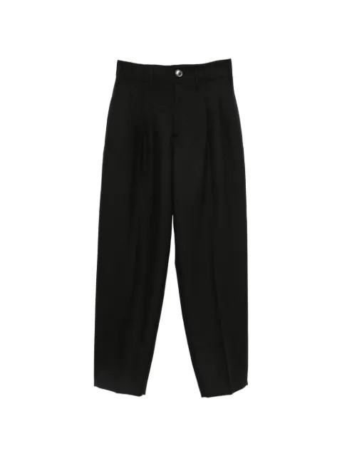 AMI Paris pleated straight-leg trousers Black HTR909WV0216