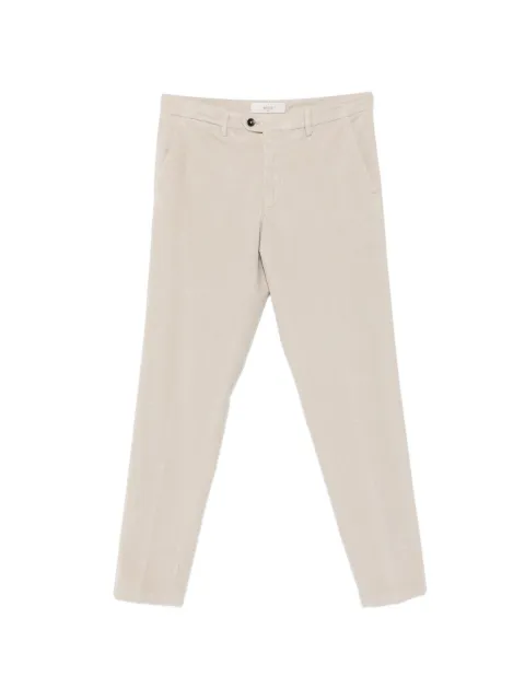 Briglia 1949 corduroy-effect straight-leg trousers Neutrals NAVIGLIO400067