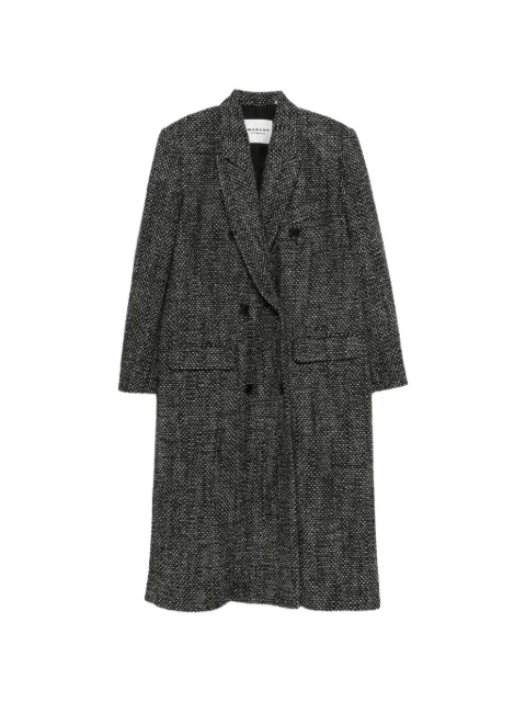 MARANT ÉTOILE double-breasted long-sleeve coat Grey MA0566FAD3E02E