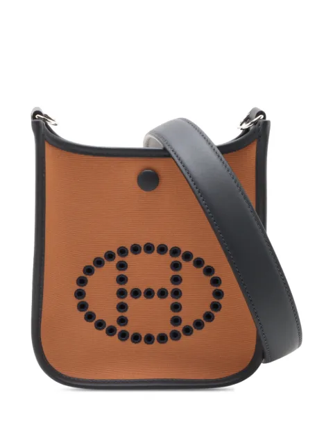 Hermès Pre-Owned 2025 Toile Officier and Swift Neo Evelyne 16 shoulder bag Brown LDJ5MPNOD24XVVUP