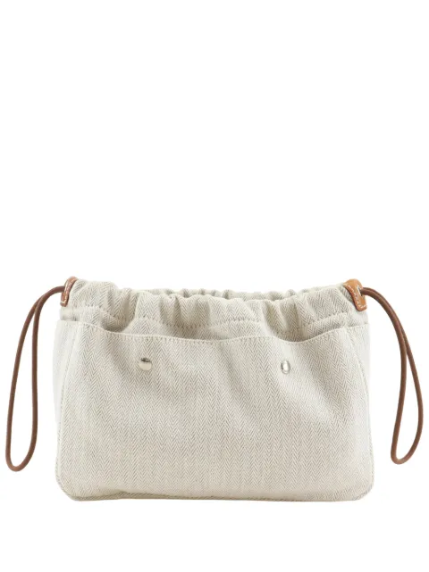Hermès Pre-Owned 2016 Toile and Barenia Fourbi 20 pouch Neutrals 7ONYPCMGFEOJWJH3