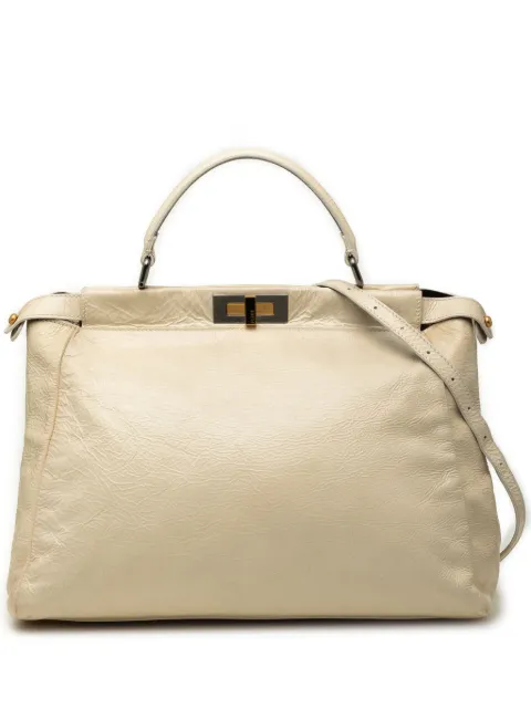 Fendi Pre-Owned 2000-2010 Large Leather Peekaboo Iconic satchel Brown INC9DU4RJJMKLPXI
