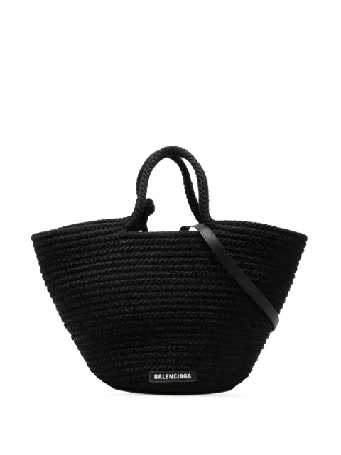 Balenciaga Pre-Owned 2010 Small Nylon Ibiza Basket Bag satchel Black VNDLD3DEZXF4155D