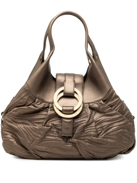 Bvlgari Pre-Owned 2010-2026 Metallic Leather Chandra handbag Brown 8VX1CPV4ZH02K2V6