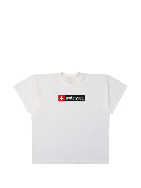 PROTOTYPES Cross Logo printed T-shirt White PT09JE10USW
