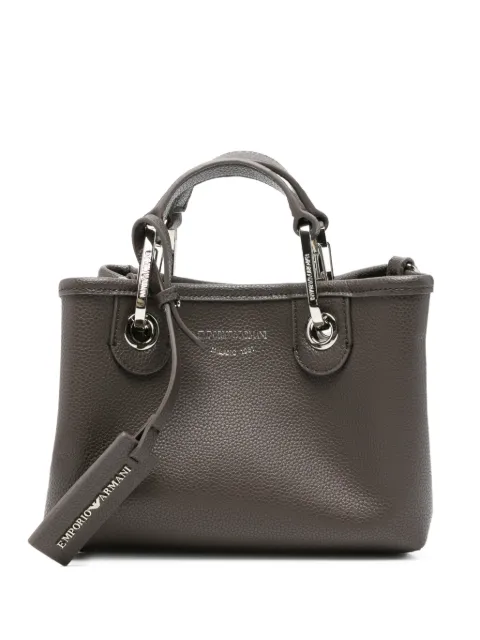 Emporio Armani mini MyEA pebbled-texture tote bag Grey EW000382AF12036